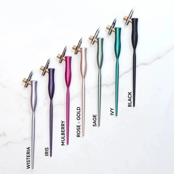 Flourish Calligraphy Pen - Lilac Oblique