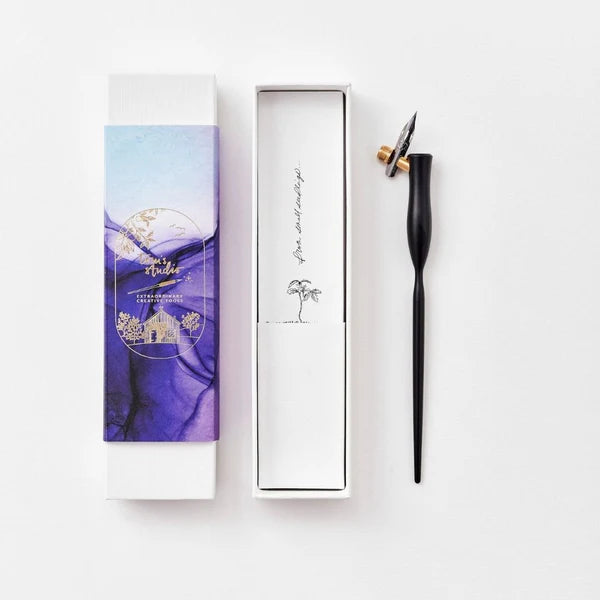 Flourish Calligraphy Pen - Lilac Oblique