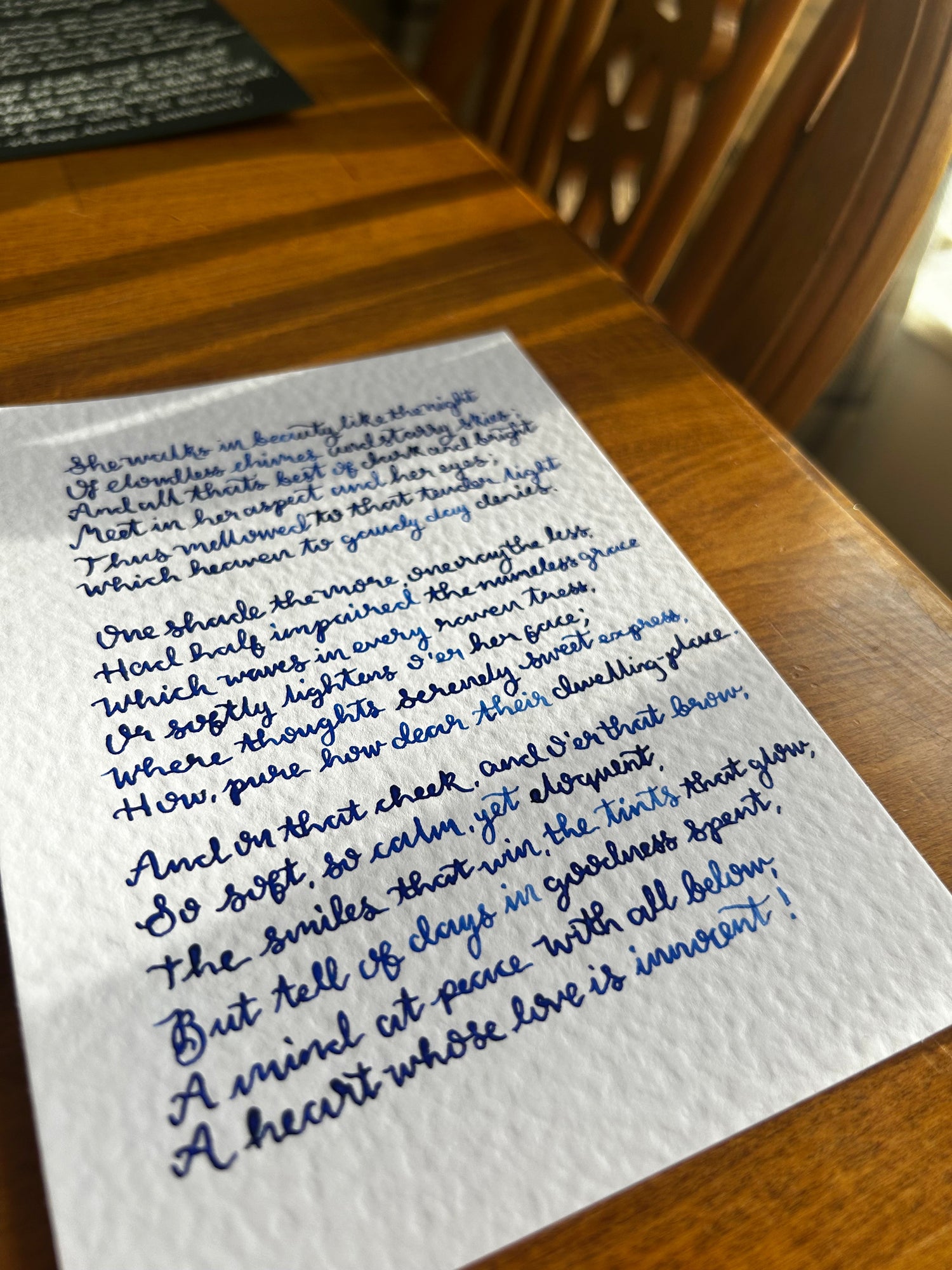 Calligraphy Cards