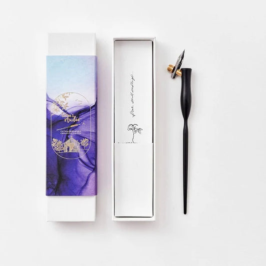 Flourish Calligraphy Pen - Iris Oblique